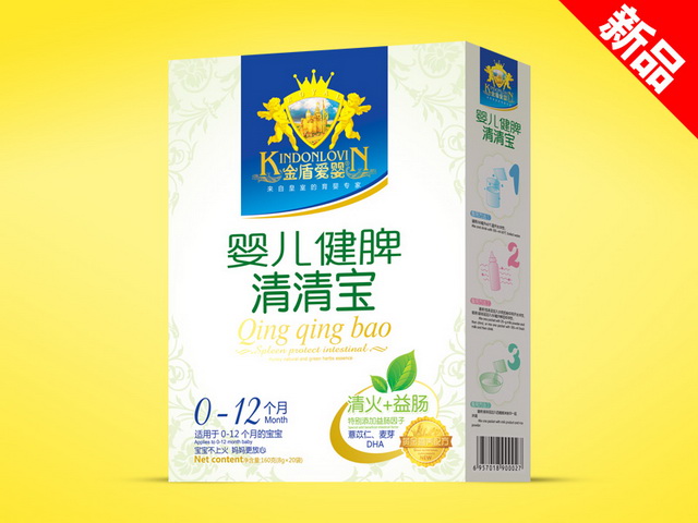金盾愛嬰清清寶大盒-嬰兒健脾