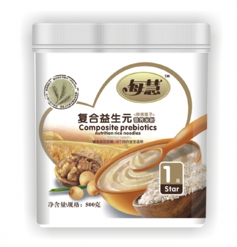 每慧核桃蓮子復(fù)合益生元米粉1段(塑聽(tīng)裝)