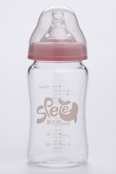 施貝樂(lè)寬口弧形玻璃奶瓶180mlNKH01