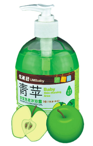 優(yōu)米舒青蘋寶寶洗發(fā)沐浴露二合一