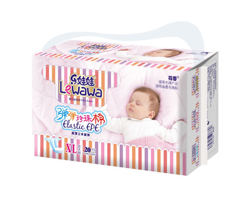 樂娃娃彈彈珍珠棉嬰兒紙尿褲XL碼