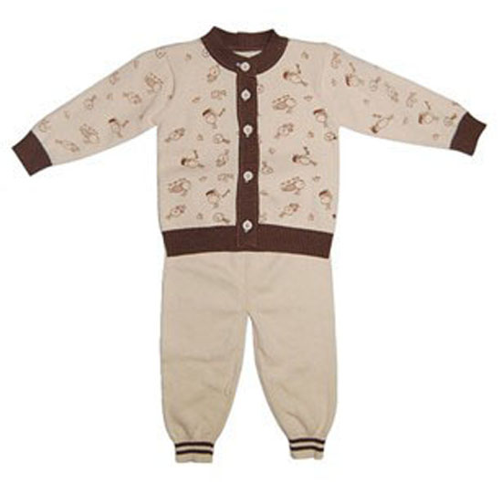 嬰比迪細(xì)針印花開胸套