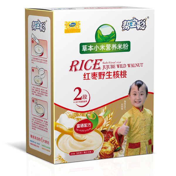 幫寶聰紅棗野生核桃草本小米營(yíng)養(yǎng)米粉2段