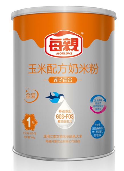 每親蓮子百合玉米配方奶米粉1段