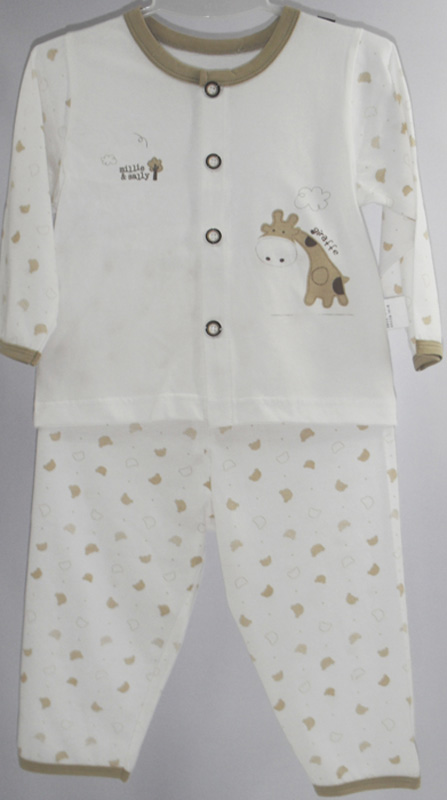 娃愛(ài)的蓓蓓駝色花紋純棉內(nèi)衣