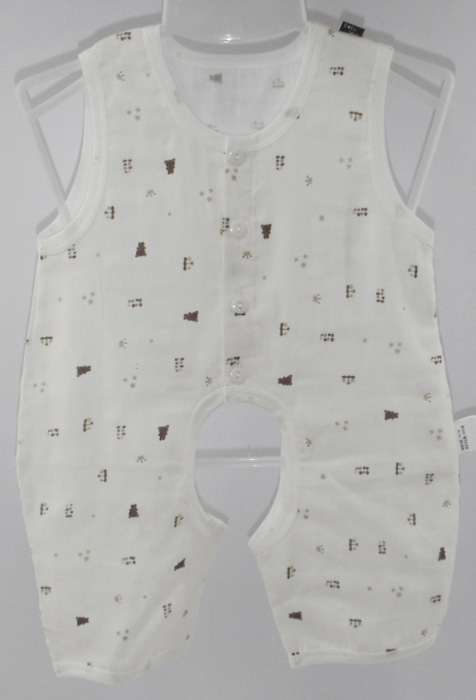 娃愛(ài)的蓓蓓無(wú)袖花紋哈衣