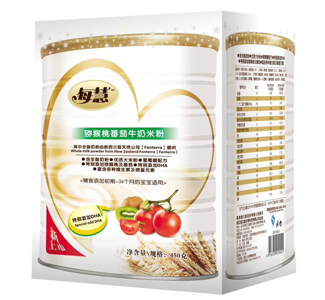 每慧獼猴桃番茄牛奶米粉450