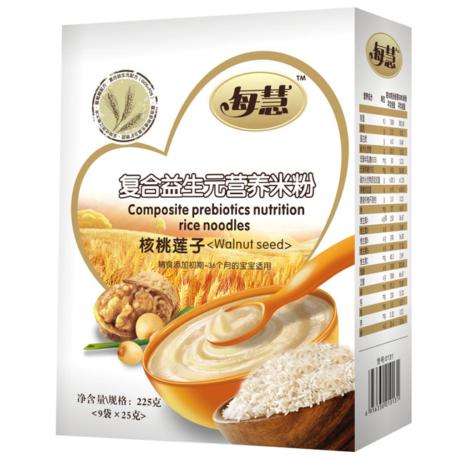 每慧復(fù)合益生元核桃蓮子營(yíng)養(yǎng)米粉米225