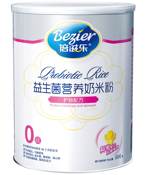 倍滋樂500克聽裝益生菌護腸米粉0段