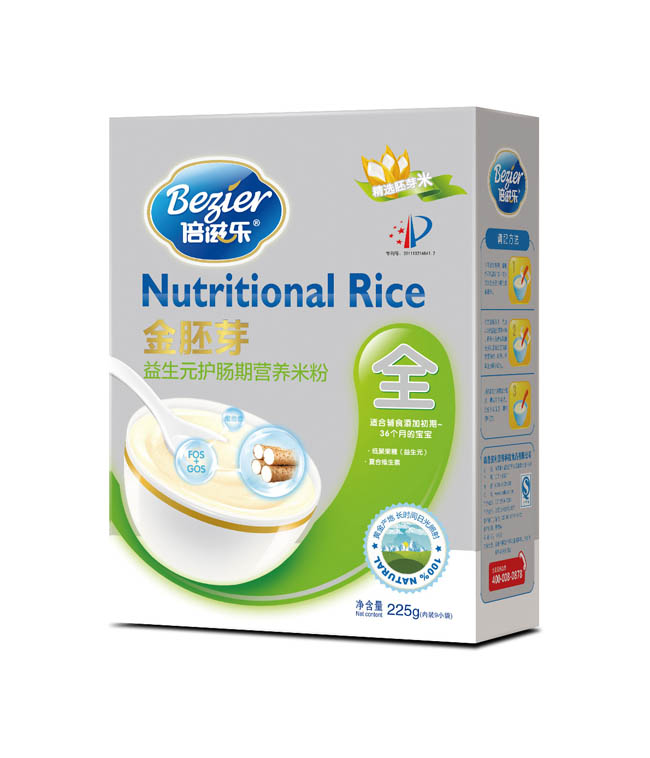 倍滋樂金胚芽盒裝益生元護腸營養(yǎng)米粉