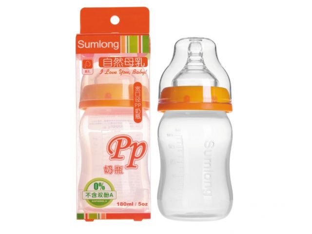 (1)不含Bisphenoi-A的PP安心奶瓶。