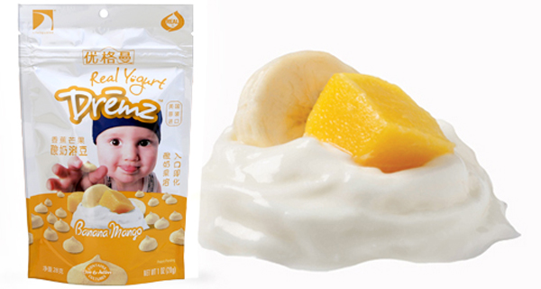 香蕉芒果優(yōu)格曼溶豆