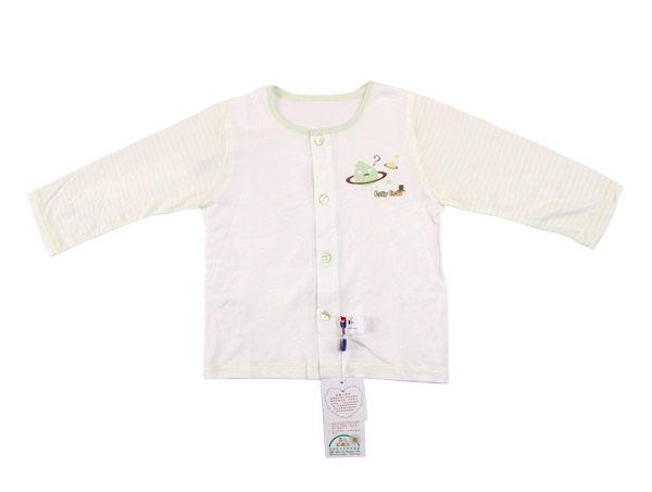 肥仔豆長袖平口全開上衣