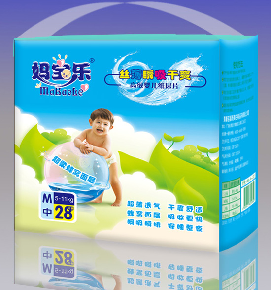 媽寶樂(lè)絲薄瞬吸干爽紙尿片M28片