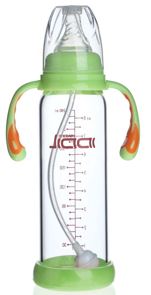 佳愛防摔晶鉆玻璃奶瓶(標(biāo)準(zhǔn)口徑)240ml
