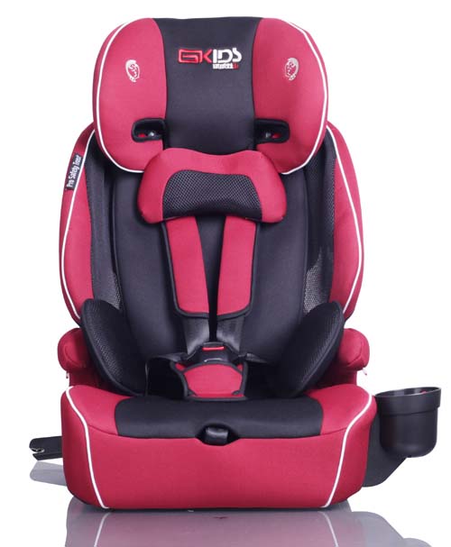 環(huán)球娃娃世紀(jì)星安全座椅紅黑正面