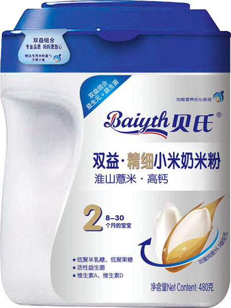 貝氏淮山薏米高鈣雙益精細小米奶米粉480克
