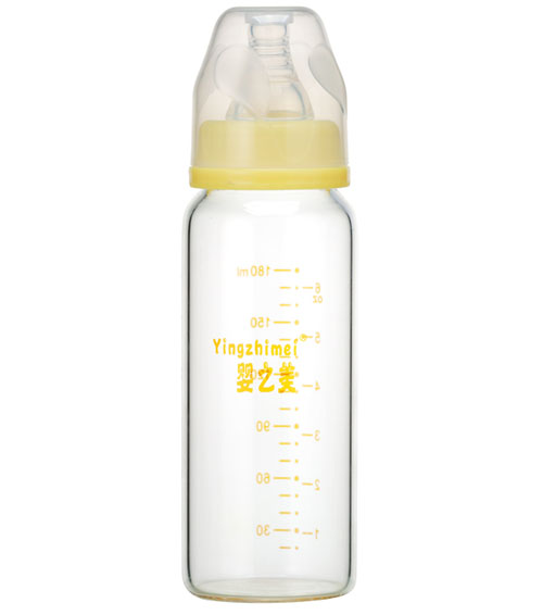 嬰之美標(biāo)口高硼硅玻璃奶瓶180ML