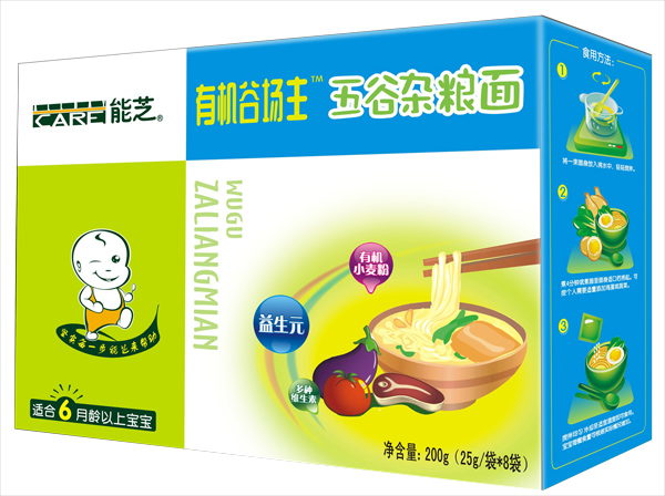 能芝有機谷場主五谷雜糧面