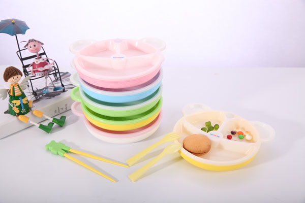 樂(lè)米樂(lè)小熊保溫餐盤(pán)(防滑)