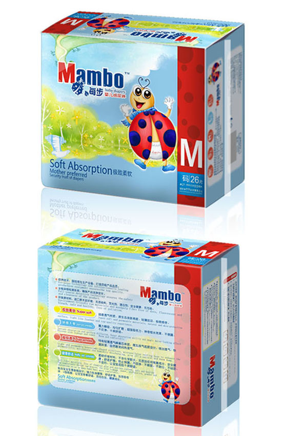 Mambo每步嬰兒紙尿褲M(mǎn)碼26片小包裝
