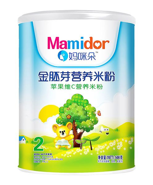 媽咪朵金胚芽蘋果維C營(yíng)養(yǎng)米粉(聽裝)