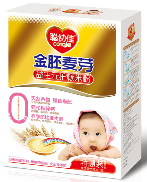 聰幼佳金胚麥芽益生元護(hù)暢米粉