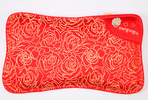 咪呢果果嬰幼兒護型功能枕3個月-1歲棗紅色