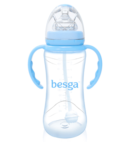 貝仕嘉花形寬口PP奶瓶350ml