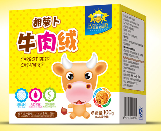金盾愛嬰胡蘿卜牛肉絨盒裝