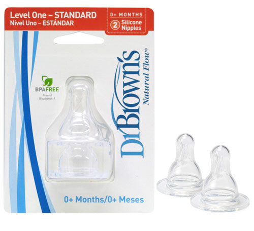 布朗博士流量1標(biāo)準(zhǔn)奶嘴(2個裝)