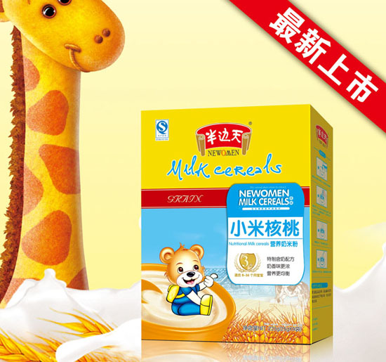 半邊天小米核桃營養(yǎng)奶米粉3段