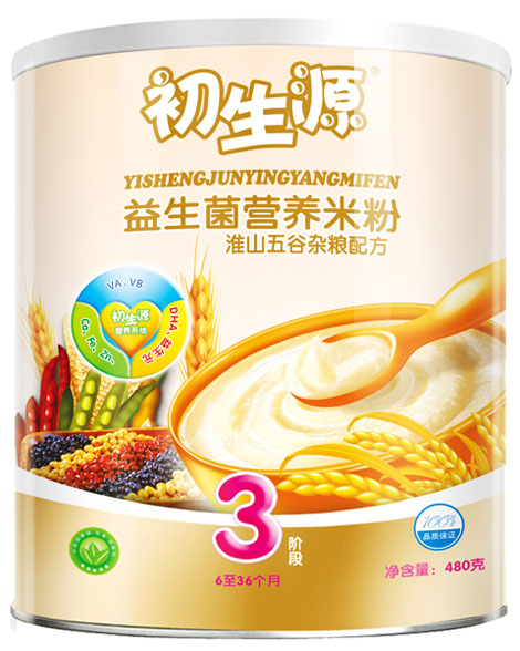 初生源淮山五谷雜糧益生菌米粉3段