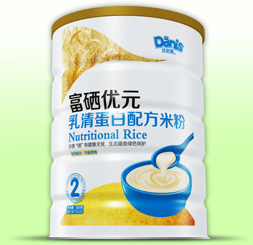 達尼斯富硒優(yōu)元乳清蛋白米粉2段