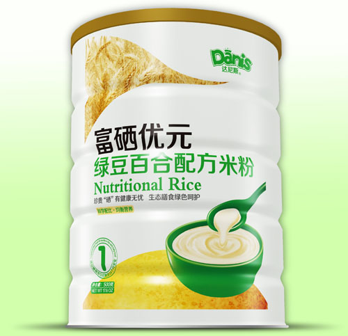 達尼斯富硒優(yōu)元綠豆百合米粉1段