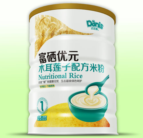 達尼斯富硒優(yōu)元木耳蓮子米粉1段
