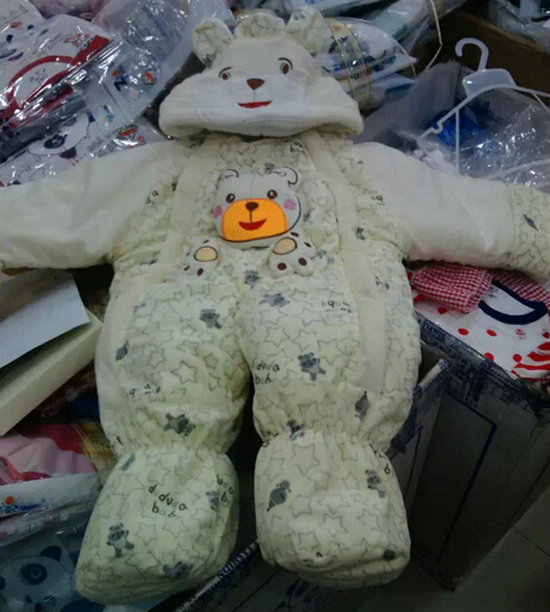 圣嬰島嬰兒爬服小熊