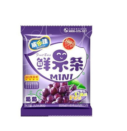 威樂(lè)佳葡萄味鮮果條