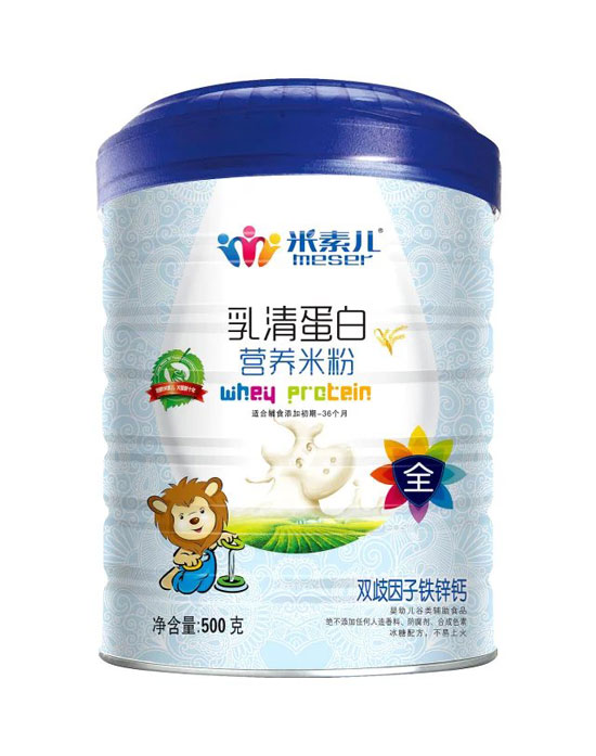 米素兒雙歧因子鐵鋅鈣乳清蛋白營養(yǎng)米粉