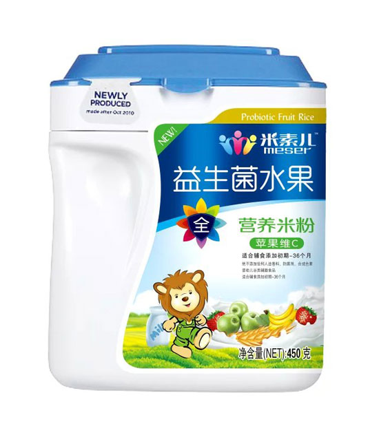 米素兒益生菌水果蘋(píng)果維C營(yíng)養(yǎng)米粉聽(tīng)裝