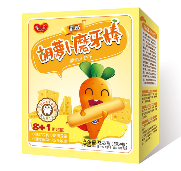 嬰兒樂乳酪胡蘿卜磨牙棒
