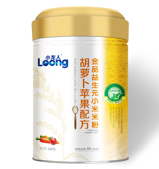 小龍人胡蘿卜蘋果配方金品益生元小米米粉