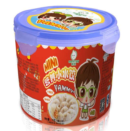 麥聰什錦蔬菜+雞肉香菇營養(yǎng)小水餃