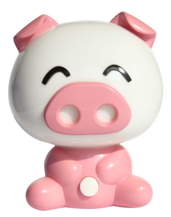 樂琪皮杰豬光控驅蚊夜燈粉色