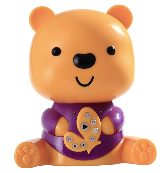 樂(lè)琪小熊哈彼早教故事機(jī)紫色