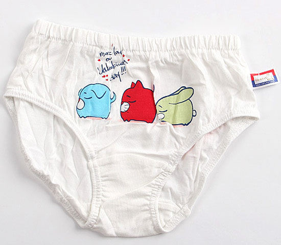 金色小魚單面竹纖維嬰童內褲