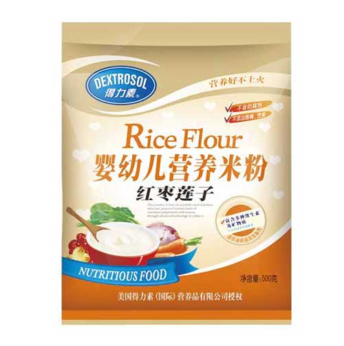 得力素紅棗蓮子?jì)胗變籂I(yíng)養(yǎng)米粉