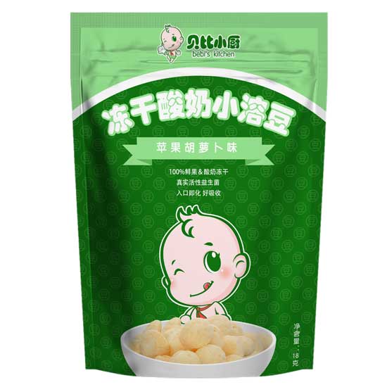 貝比小廚蘋果胡蘿卜凍干酸奶小溶豆