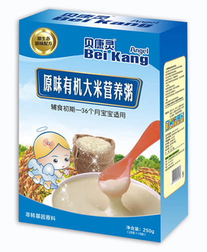 貝康靈原味有機(jī)大米營(yíng)養(yǎng)粥(盒裝)