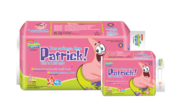 海綿寶寶一派溫馨紙尿褲XL碼